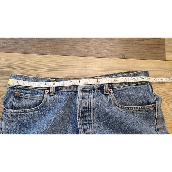 Gap Jeans Womens 10 Boy Fit Medium Wash Straight Crop 100% Cotton FLAW - Picture 5 of 7